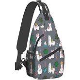 Wizfuyq Sling Backpack For Men Hiking Daypack Crossbody Shoulder Bag Travel Chest Pack