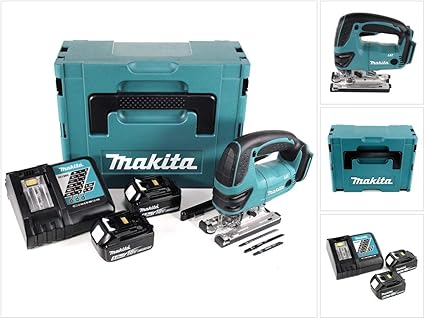 Makita Djv 180 Rtj Scie Sauteuse Sans Fil 18 V 2 Batteries 5 0 Ah Chargeur Makpac Amazon Fr Bricolage