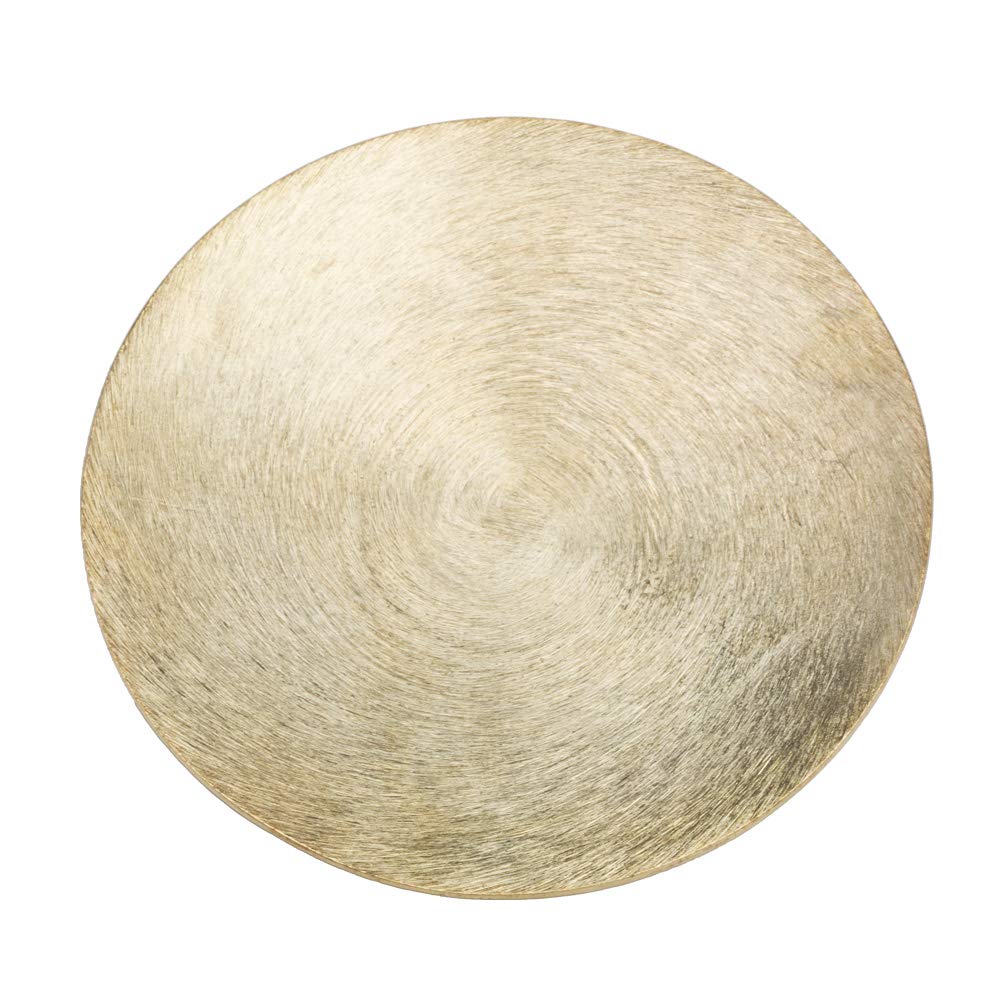 NKlaus 2x Candle plate Ø 14cm decoration plate aluminium candle coaster for pillar candles lanterns dishwasher safe 2810