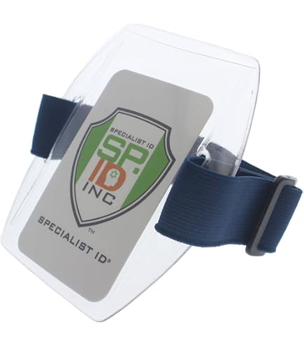 Lot De 2 Brassards Porte-badge Plissés Ajustables - Cuir Noir, Scratch