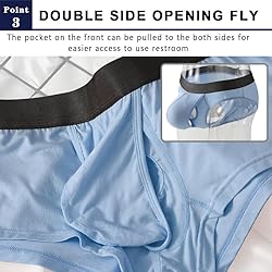 Cerahome Men's Boxers Briefs Fly Pouch Front Open
