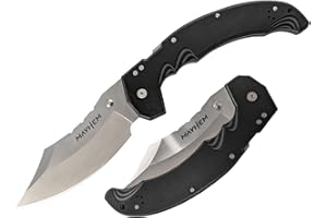 Cold Steel Mayhem 6in AUS10A Steel Ultra-Sharp Blade 7.2in G10 Handle Tactical Outdoor Pocket Folding Knife with Atlas Lock Mechanism