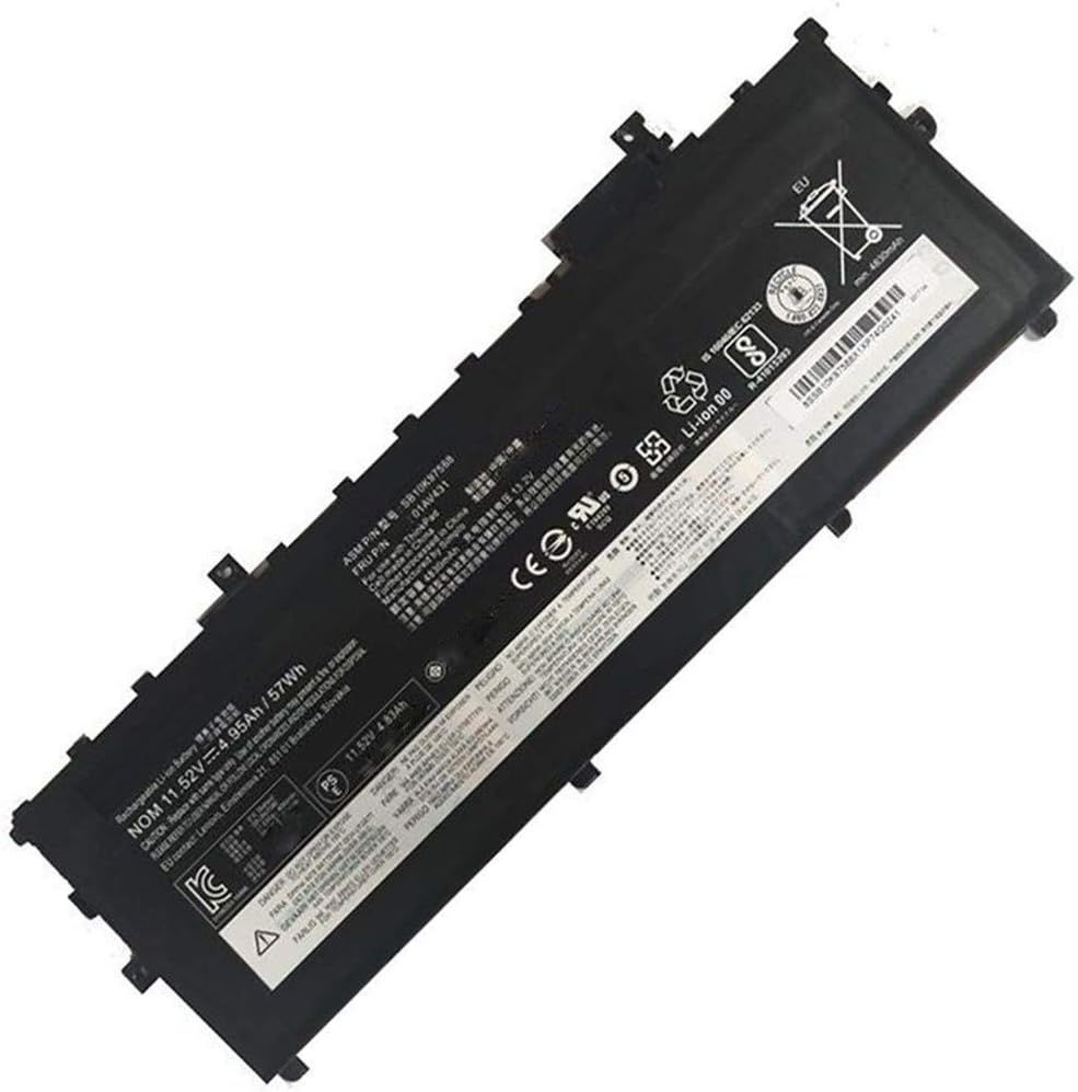 01AV430 SB10K97587 01AV431 SB10K97588 01AV494 SB10K97586 01AV429 SB10K97586 Laptop Battery Replacement for Lenovo ThinkPad X1 Carbon 5th Gen 2017 6th Gen 2018 Series (11.52V 4.95Ah/57Wh)
