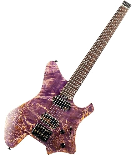 Amazon.com: EART GW2T-SE Headless Electric Guitar, Solid Electric