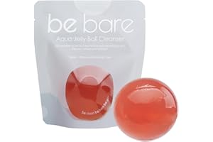Naisture Be Bare Jelly Ball Cleanser, Daily Face Wash Korean Skin Care Cleanser Ball for Dry Skin with Allantoin for Protection, AHA &BHA for Exfoliation and Hydration- Peachy Pink (1.41oz)