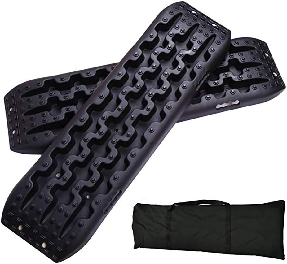 QINUO Recovey Tracks Sand Mud Snow Traction Boards Tire Ladder- 2 pack