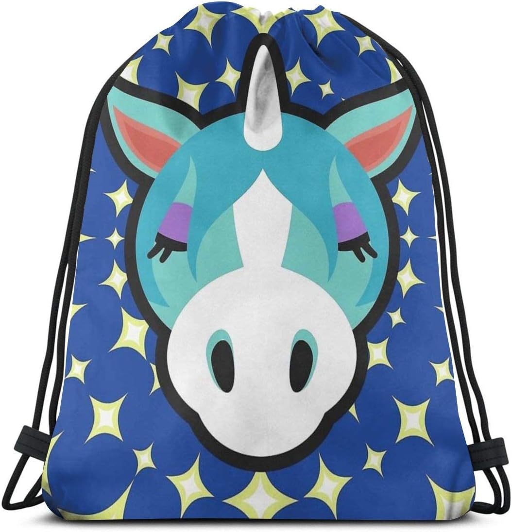 JIALIA Julian A nimal Crossing Sport Bag Gym Sack Drawstring Backpack