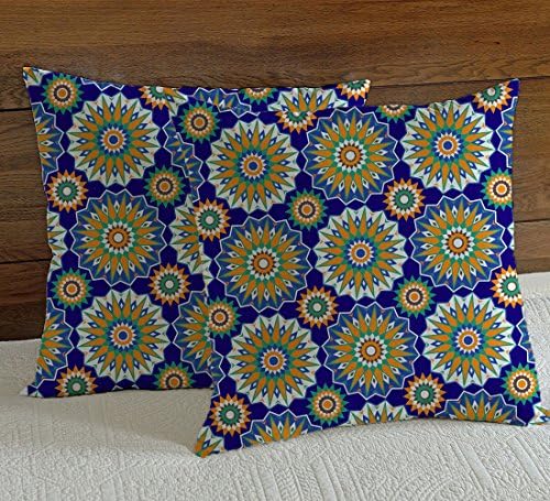 Tyler Wolf Gunter Home Decor Outdoor Accent Pillow 17-inch (set of 2), Moroccan Retro