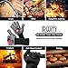 RWM BBQ Grill Gloves, Heat Resistant Cooking Gloves, Non-slip Silicone Coated Oven Mitts for Grilling, BBQ, Oven, Baking and Microwave - Safe Handling of Pots and Pans