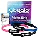Yogalo Pilates Series Pilates Ring - Toning, Sculpting, Strength and Flexibility, Power Resistance Exercise Circle, Thigh Toner, Fitness Magic Circle, 14 Inch Dual Grip Ring (Pink)