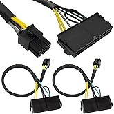 DKARDU 24-Pin to 6-Pin ATX PSU Power Supply Adapter Cable, 24P Female Plug to 6P Male Power Adapter Cord for Dell Motherboard