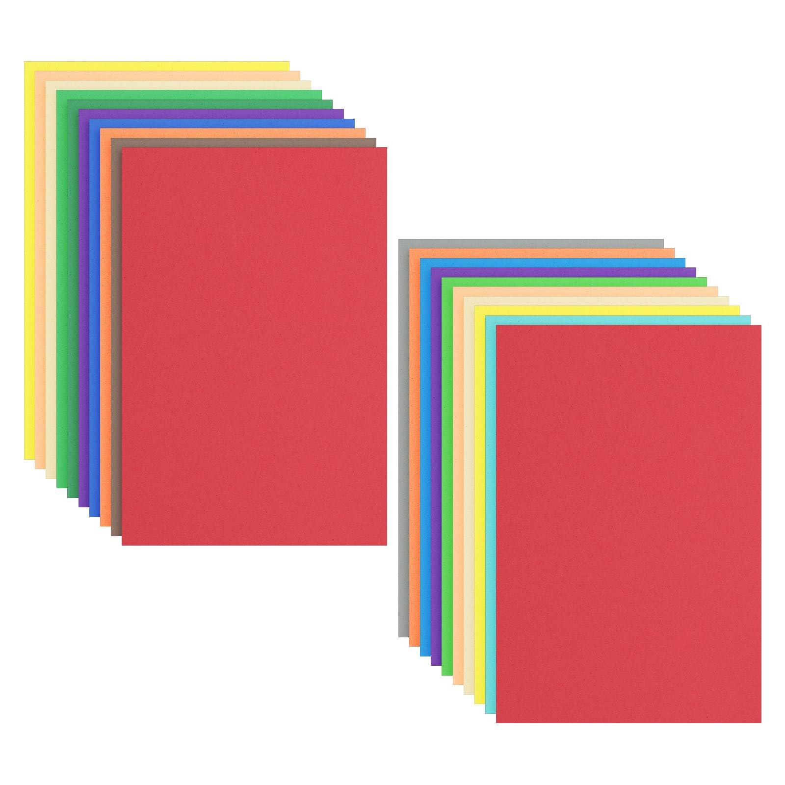 PATIKIL 20 Pack EVA Foam Sheets, 12" x 8" 2mm Thick Foam Sheets Crafts Foam Paper for Craft Classroom Bulletin Board Decor Scrapbooking DIY Cosplay Costume, Multicolor