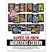 Stuff2Color Super Pack of 18 Fuzzy Coloring Posters (Monsters Edition) - Arts & Crafts for Boys, Girls, Toddlers, and Kids - Awesome Coloring Activity, Group Sharing Project, or Quiet Time Fun