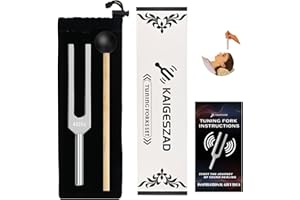 KAIGESZAD Tuning Fork 432hz with Reflex Hammer for Healing Chakra Set,Healing/Sound Therapy/Aluminum Alloy Sensory Tuning Fork Activator for Healing, Therapy Non Magnetic