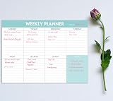Nokingo Weekly Planner Pad 52 Sheets Undated 25.4x17.8cm Daily Schedule view 3