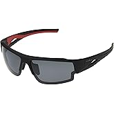 Ironman Corner Wrap-Around Sport Sunglasses for Men, Black, 68mm