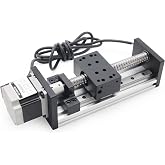 RATTMMOTOR HBX1605 200mm / 7.87" Linear Motion Guide Actuator | Double Linear Rail Slide, 1605 Ballscrew Motorized XYZ Linear Stage Table, Nema23 Stepper Motor for DIY CNC Router
