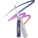CHARMACY Chameleon Glitter Liquid Eyeliner, Metallic Shade Color Shift Eye Liner, Highly Pigmented, 24H Long-Lasting, Waterpr
