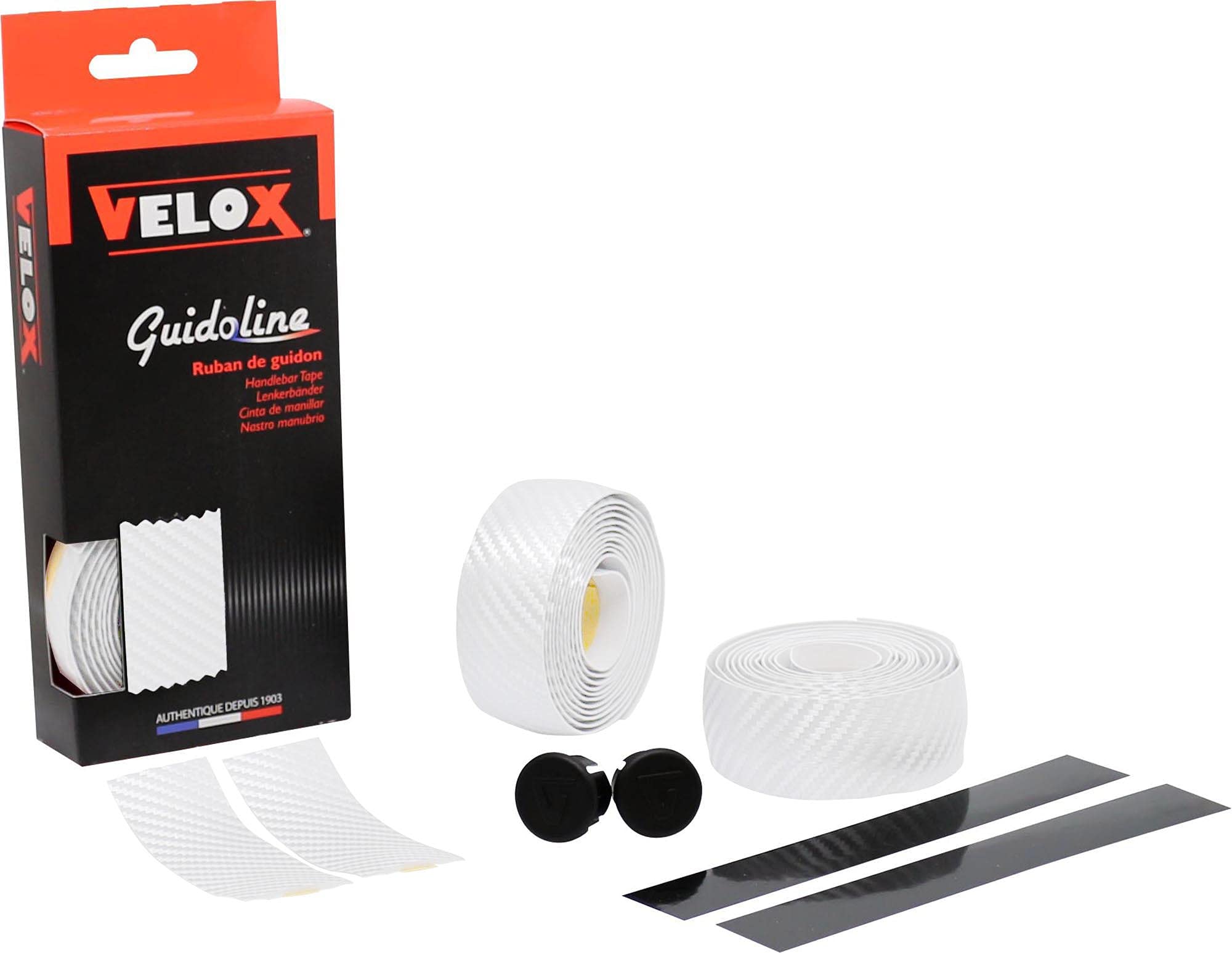 Velox Carbon Handlebar Tape, One Size, White