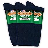 Extra Wide Comfort Fit Athletic Crew (Mid-Calf) Socks for Men and Women, For Wide Feet Pick your size, Do not size up