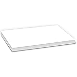 White 80lb. Card Stock 5 1/2" x 8 1/2" Sheets (Half Letter Size) - 100 Sheets