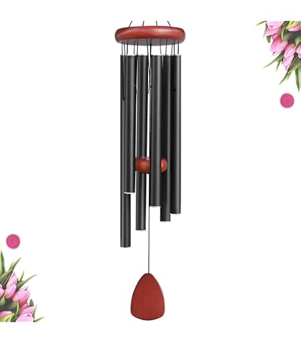 Alpine Corporation Windspiel Aus Metall, 99 Cm In Blau Mit Edelstein – Melodische Deko Für Garten & Terrasse