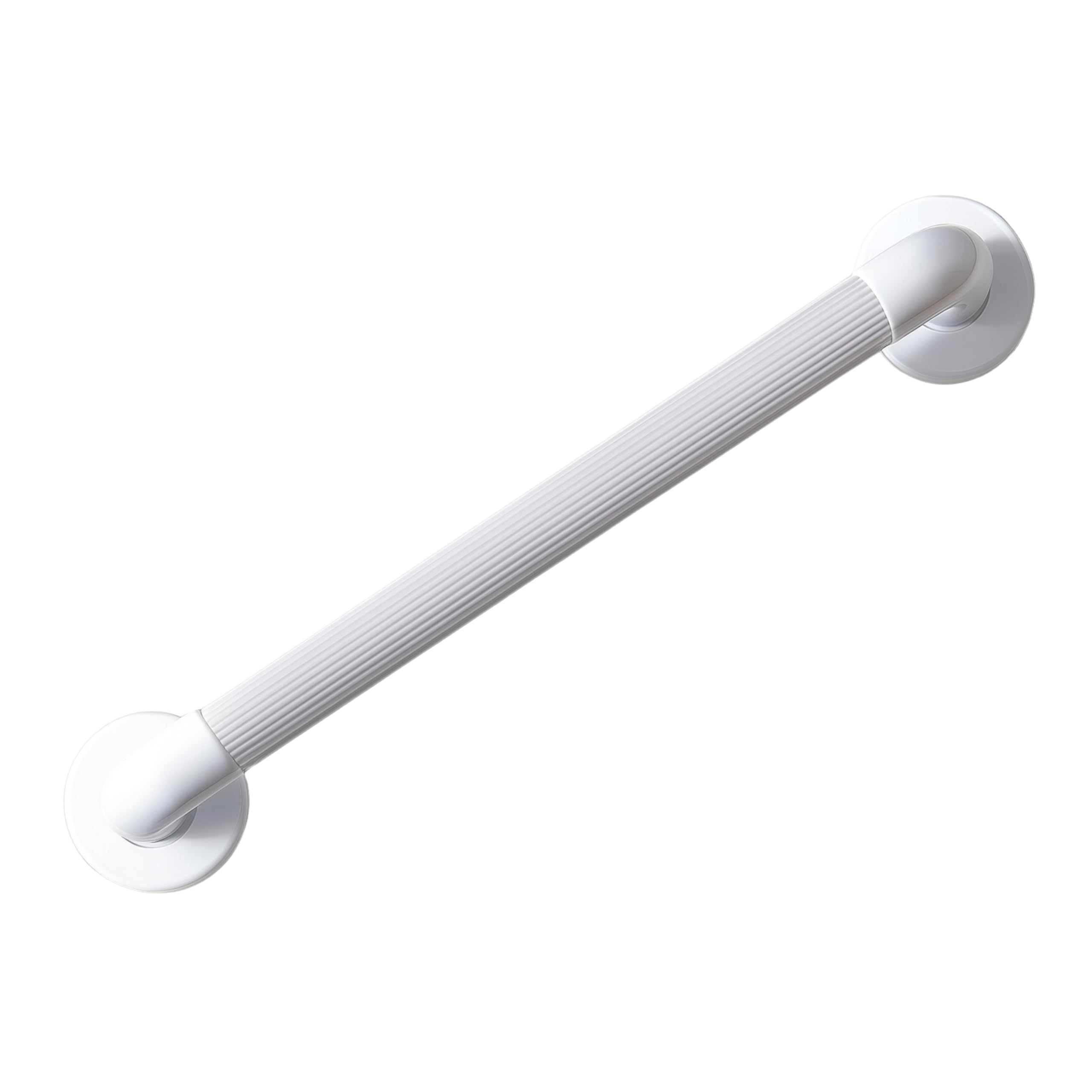 Homecraft Moulded Fluted Grab Rail, Durable PVC Safety Rail and Mobility Aid for Bathroom for Elderly, Disabled and Handicapped Users, Indoor and Outdoor Attachment, 41cm