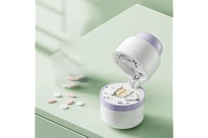 Pill Cutter - Pill Splitter with Stainless Steel Blade for Cutting Small Pills or Large Pills in one Third, Suitable for Cuti