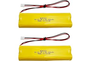 NEAFAZA D-AA650Bx4 Ni-CD 4.8V 900mAh Exit Sign Emergency Lighting Battery Compatible with Unitech Dual-Lite 0120859 Ni-CD AA 650mAh E1021R LITHONIA DAA650Bx4 (2 Pack)