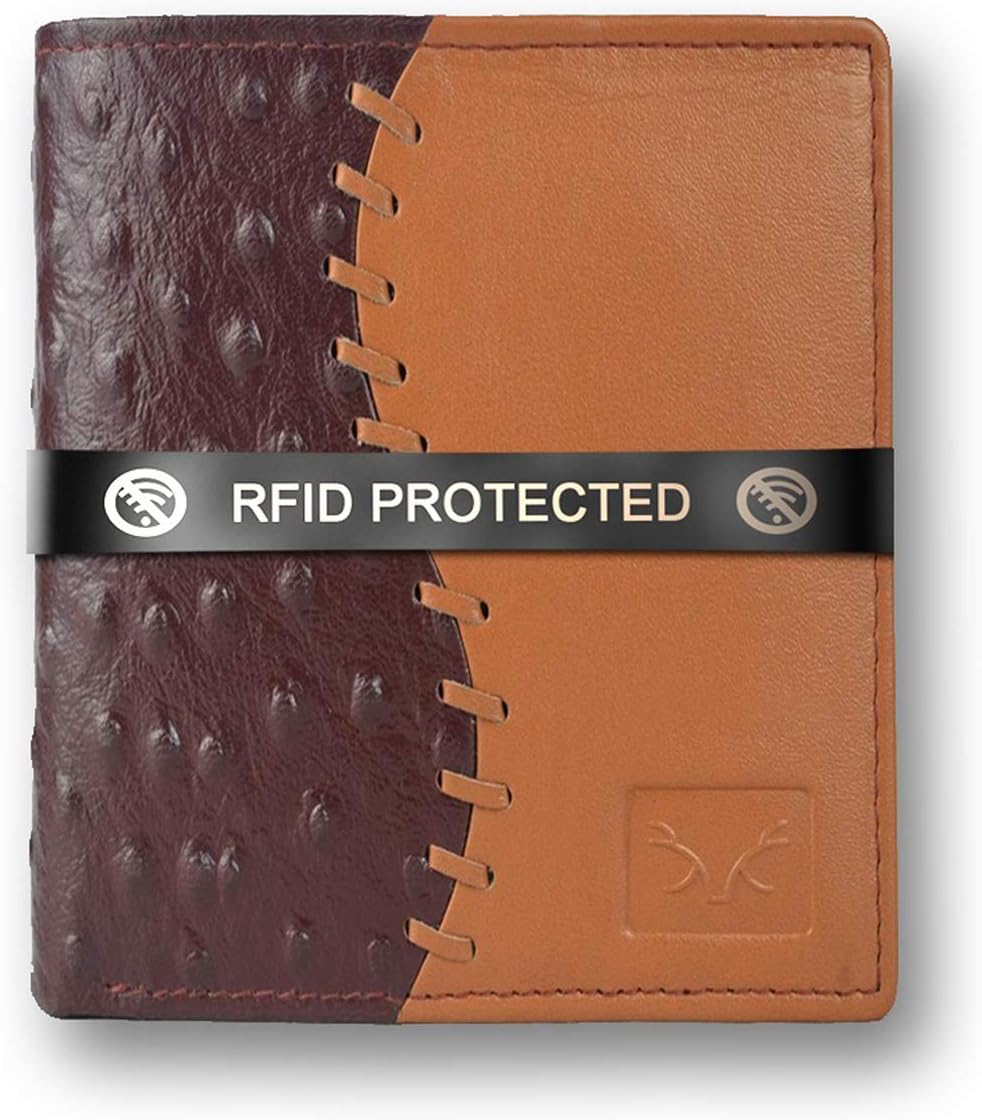 AL FASCINO Leather Men's Wallet (AFWM00024V1BRTN_Brown & Tan)