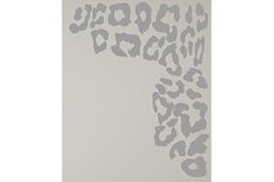 IVYBEE DECALS Silver Metallic Leopard Print Spots Vinyl Wall Decal Decor