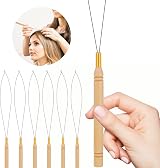 KALIONE 6 Pack Hair Extension Beader Kit Loop Needle Threader Tool view 4