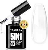 TOMICCA 5-in-1 Clear Builder Gel 15ml Crystal Nail Extension Hard Gel