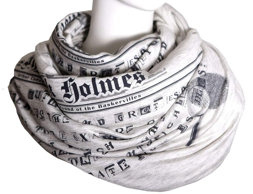 Sherlock Holmes Book Scarf