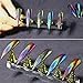 BORN PRETTY 0.2g Nail Art Chameleon Peacock Holographic Mirror Powder Manicure Chrome Pigment Laser Rainbow Neon Dust Glitter 8 Colors