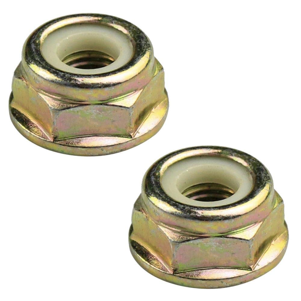 通用 2 Pieces Left Hand Reverse Thread Nut M10x1.25, 22*11mm, Alloy Steel, Lawn Mower Nut