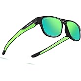 DEAFRAIN Kids Polarized Sunglasses for Boys Girls TPEE Flexible Frame Sports Baseball Running Cycling Glasses for Age 5-12