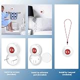 SURFOU Wireless Caregiver Pager Personal Alarm 3 SOS Buttons Elderly 1000ft 3 view 6