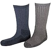 Woolrich Unisex Ultimate Wool Crew - 2 Pack Crew Socks Khaki/Green L