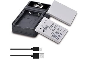 EN-EL5 Battery 2 Pack and LED Display Charger for Nikon Coolpix P530 P520 P510 P100 P500 P6000 P5100 P5000 P90 P80 Camera