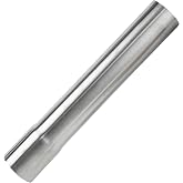 2.75 Exhaust Pipe, Flared End T304 Stainless Steel Straight Tubing, Polished Universal Connector Adapter 2.75 Inch ID to OD 2 3/4" ss Ailpipe 12" Length 1ft,Car Motorbike Truck Exhaust System