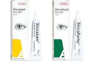 AGEPHA Siccasan & Siccaforte Eye Gel for Dry Eyes | for Night & Day Use | Intensive Eye Gel with Carbomer & Dexpanthenol | Hydrates Dry Eyes | Soothes Sore and Red Eyes.