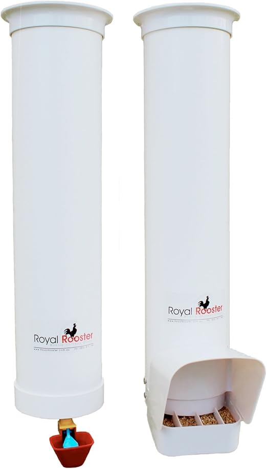 Amazon Com Royal Rooster Chicken Feeder With Rain Cover And