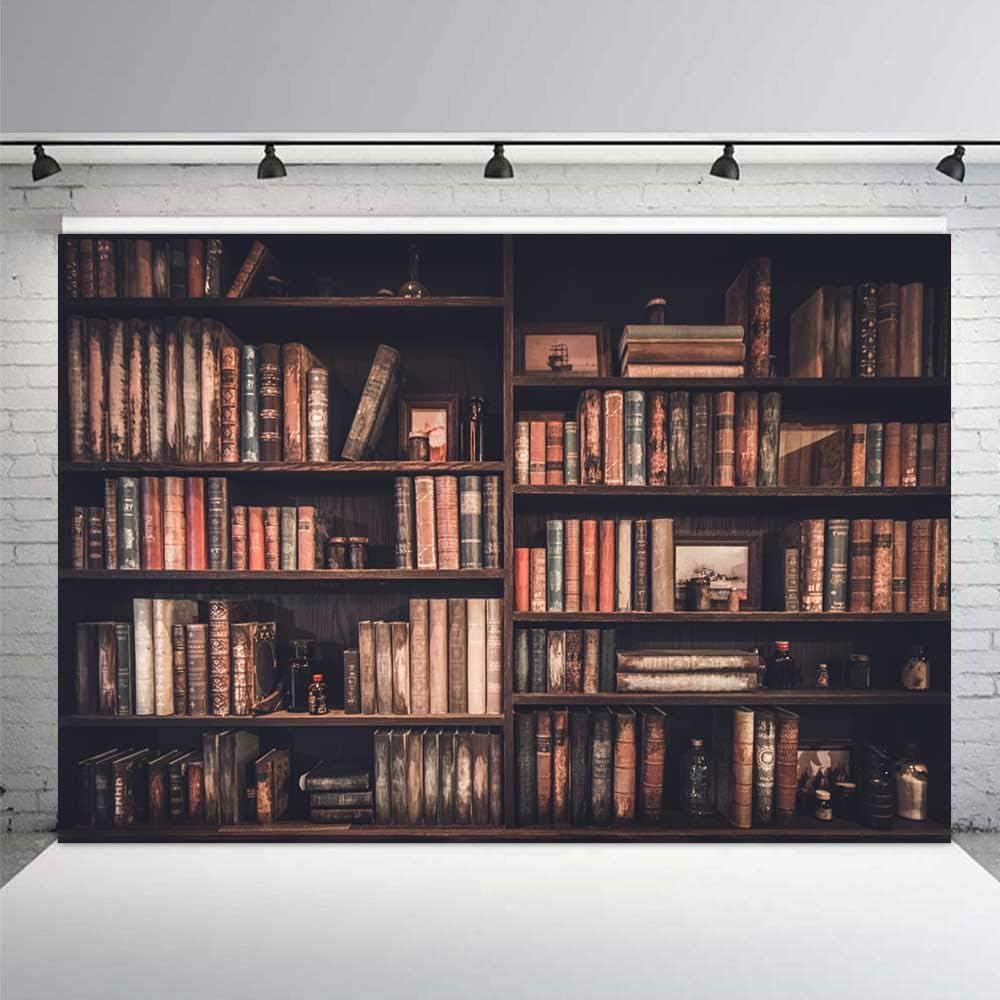 Vintage Bookshelf Photography Background 7x5ft Library Retro Bookcase Backdrop Student School Graduation Portrait Seamless Photoshoot Studio Props Video Drape Wallpaper 11ee108 Lelez Camera Photo Video Electronics Ayalonlaw Co Il