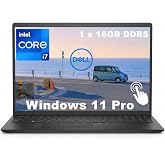 Dell 15 Touchscreen Laptop DC15250 Intel Core i7-1355U 16GB DDR5, 1TB SSD | 15.6" FHD 220 Nits Anti-Glare Windows 11 Pro Copilot AI Laptop for Business &amp; Study WiFi 6 Webcam SD Card Reader Fast Charge
