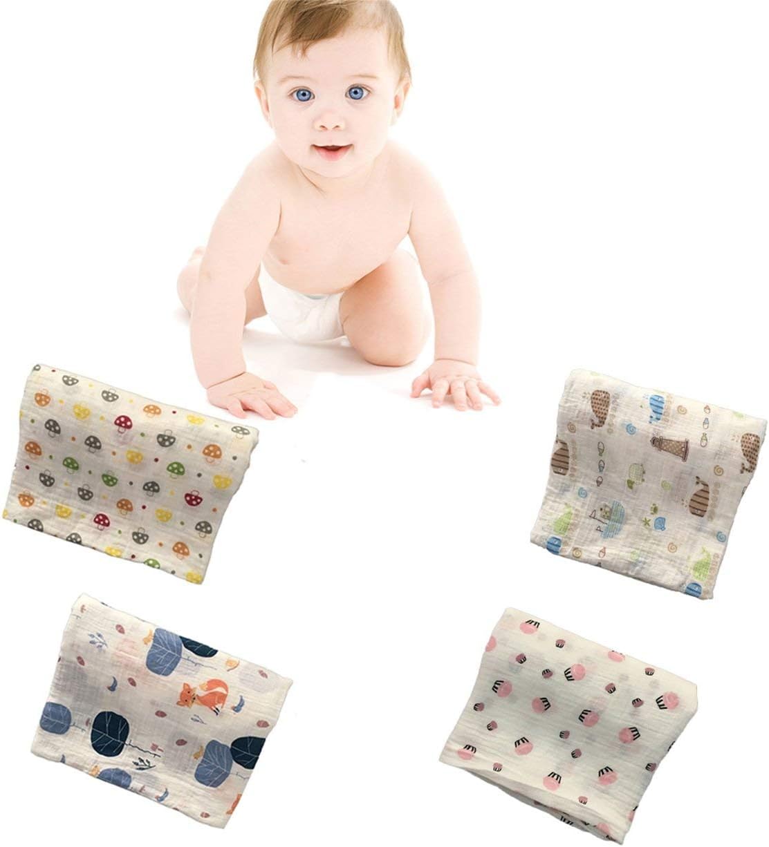 Caroline Philipson 1x1cm Muslin Bebe Emmailloter Couverture Bebe Emmailloter Coton 100 Du Nouveau Ne Bebe Serviette De Bain Couvertures Swaddle Multi Fonctions Designs Multicolore Renard Couvertures D Emmaillotage La Chambre De Bebe