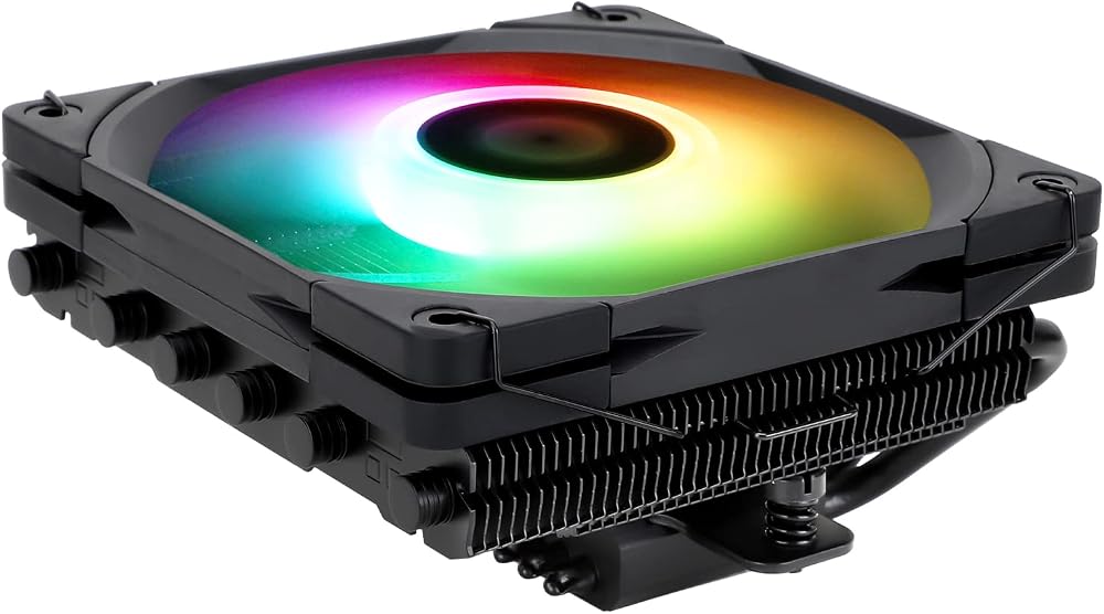 Thermalright AXP120-X67 Black ARGB Low Profile CPU Cooler AM4 AM5 Intel 1700
