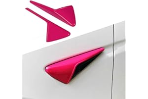 XTnueotr for 2024 Tesla Model Y/3 HW4.0 Side Camera Protection Cover Decoration Accessories, for Tesla Model 3/Y Withe HW4.0 (Purplish red)