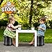 Portable Folding Stool for Camping, Retractable Travel Plastic Foldable Stool for Kids and Adult, Lightweight Collapsible Chair for Fishing BBQ Outdoors Indoors Kitchen Max Load 440lbsthumb 3