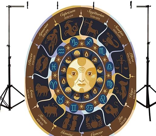 Amazon 星占い スタイリッシュな背景 牡羊座 占星術 サイン 芸術的なグランジイラスト エレメント キャラクター 金星 写真用装飾 幅39 3インチ X 高さ59インチ バックペーパー 背景布 通販